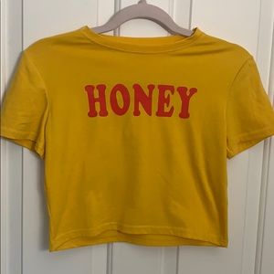 Yellow Honey Cropped Tee